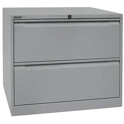 BISLEY Hängeregistraturschrank silber 2 Schubladen 80,0 x 62,2 x 71,1 cm