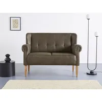 Home Affaire Küchensofa HOME AFFAIRE "Moro", grün, B:142cm H:99cm T:73cm, Microfaser in Antiklederoptik (100% Polyester), Sofas, in verschiedenen Stoffen und Farben