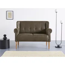 Home Affaire Küchensofa HOME AFFAIRE "Moro", grün, B:142cm H:99cm T:73cm, Microfaser in Antiklederoptik (100% Polyester), Sofas, in verschiedenen Stoffen und Farben