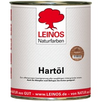 LEINOS Holzöl 750 ml | Hartöl Nussbaum für Tische Möbel Arbeitsplatten | Teak Eiche Möbelöl für effektive Versiegelung und langanhaltenden Schutz im Innenbereich