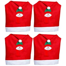 Novaliv Stuhlhussen Rot 4er Set