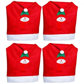 Novaliv Stuhlhussen Rot 4er Set