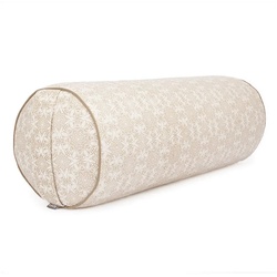 bodhi Yoga Bolster Yoga Bolster gemustert, 65 x Ø 23 cm Madurai, ecru, Dinkel