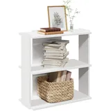 vidaXL Bücherregal 3 Böden Weiß 60x30x60 cm Holzwerkstoff