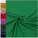 MAGAM-Stoffe Stoff "Elias", Sweatstoff innen angeraut weich uni einfarbig ÖKO-TEX Meterware 50cm grün