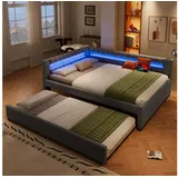 Okwish 140 x 200 cm Grau