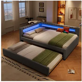 Okwish 140 x 200 cm Grau