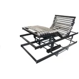 Lattenrost mit Motor Pflegebett 90x200, 100x200 120x200 cm, shogazi ® 120 cm x 200 cm