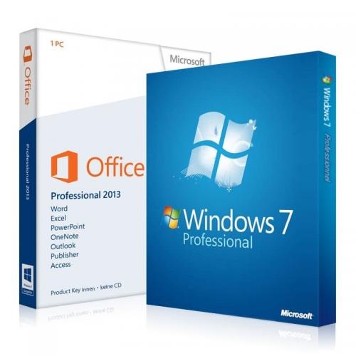 Windows 7 Professional + Office 2013 Professional Download 32/64 Bit