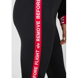 Alpha Industries RBF Tape Leggings figurbetont Schwarz XS