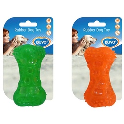 DUVO+ Spielknochen Hundespielzeug TPR Knochen Squeaky