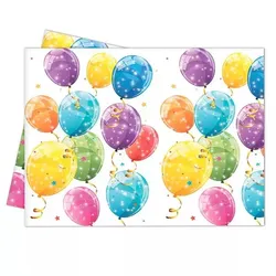 Tischdecke aus Kunststoff mit schimmerndem Ballonmotiv