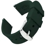 Archer Watch Straps - Uhrenarmbänder aus Silikon mit Schnellverschluss (Dunkelgrün, 22mm)