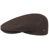 Lipodo Sport Flatcap - Schiebermütze Damen Herren - Flache Mütze mit Schirm - sportliche Schirmmütze Übergangszeit und Winter braun 54 cm - 54