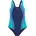Badeanzug in marine-türkis Gr 170/176