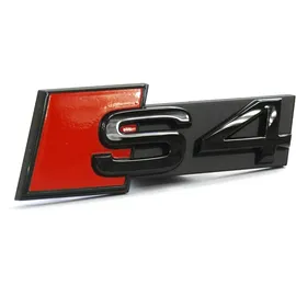 Audi Schriftzug S4 schwarz/rot