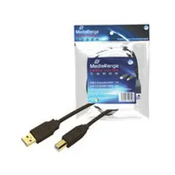 MEDIARANGE Printer Cable - USB-Kabel - USB (M)