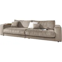 Candy Big-Sofa 3C CANDY "Enisa II", grau (taupe), B:290cm H:86cm T:127cm, 85% Polyester, 15% Viskose, Sofas, Big-Sofa, incl. 1 Flatterkissen, Wahlweise mit Flecken-Schutz-Bezug Easy care