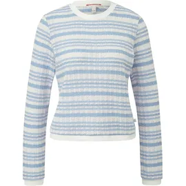 QS Longsleeve mit Ajourmuster - M