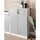 Beliani Zehna Aktenschrank 80 x 40 x 117 cm Grau/Weiß