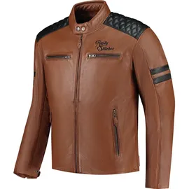 Rusty Stitches Jari V2 Lederjacke Braun/Schwarz S