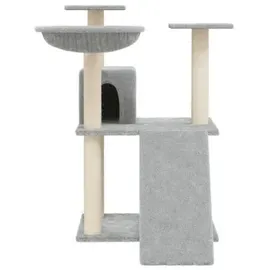 vidaXL Kratzbaum mit Sisal-Kratzsäulen 83 cm grau