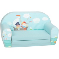 Delsit Kindersofa zum Ausklappen - Kinder Sofa mit Schaumstofffüllung - Sofa Kinder mit Abnehmbarem Bezug - Kindermöbel Kindersofa Mädchen & Jungen- 9 Monate bis 4 Jahre - DT2-22042