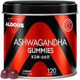Ashwagandha Gummies - 120 Gummies mit Kirschgeschmack - Ashwagandha KSM-66 - Withania Somnifera - Bei Stress, Unruhe und zur Natürlichen Entspannung - Energie & Vitalität - Die Alternative zu Kapseln