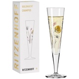 Ritzenhoff & Breker Ritzenhoff Champagnerglas Goldnacht Kristallglas,