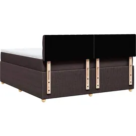 vidaXL Boxspringbett 180 x 200 cm Dunkelbraun