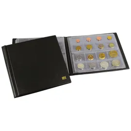 Schwäbische Albumfabrik SAFE Taschenalbum 761 Big mit 12 Blättern für 192 Münzen schwarz