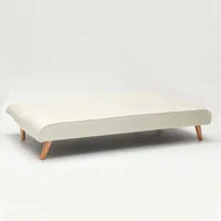 Schlafsofa 2-Sitzer aus Stoff für Wohnzimmer Design Larimar - Weiß - Weiß