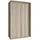 masseno Schwebetürenschrank NISSE 120 x 205 x 60 cm Eiche