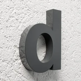 Longlife LED Hausnummer 3D Edelstahl Weiß