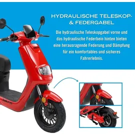 blu:s XT2000 2000 Watt 45 km/h Rot