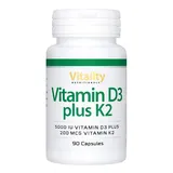 Vision Healthcare B.V. Vitamin D3 5000 I.E. plus K2 200mcg