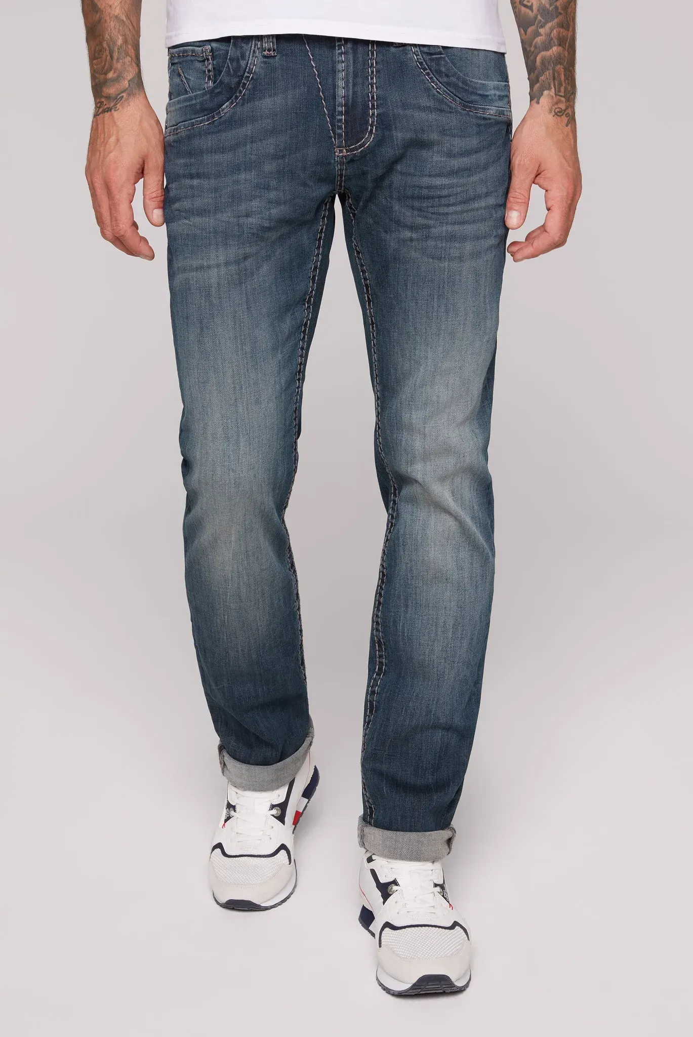 Regular-fit-Jeans, mit normaler Leibhöhe, Gr. 34 - Länge 32, blau, , 59033217-34 Länge 32