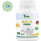 Hohe Dosis - hohe Qualität Vitamin D3 20000 I.E 90Tabletten - Vitamin D