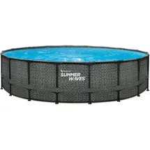 Summer Waves Elite Pool 549 x 132 cm Rattanoptik grau