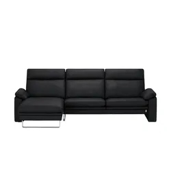 erpo just relax Ecksofa  JR960 Bari , schwarz , Maße (cm): B: 268 H: 93 T: 148