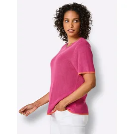 Creation L Premium Lyocell-Baumwoll-Pullover Fuchsia 46