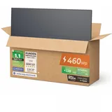 Solarway 460W Solarpanel Full Black Bifazial Glas/Glas PV Panel mit positiver Leistungstoleranz von 0-5 Watt, n-type, geeignet für Balkonkraftwerk (8 Panels)