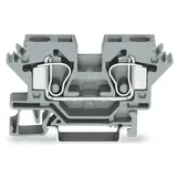 WAGO 284-691 Durchgangsklemme 10mm Zugfeder Belegung: L Grau