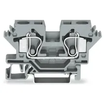 WAGO 284-691 Durchgangsklemme 10mm Zugfeder Belegung: L Grau