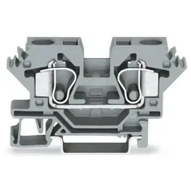 WAGO 284-691 Durchgangsklemme 10mm Zugfeder Belegung: L Grau