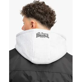 Lonsdale Clifton All Seasons Jacke mit Kapuze schmale Passform schwarz L