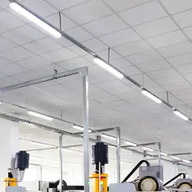 ETC Shop Wannenleuchte 5er Set 157 cm transparent Kunststoff