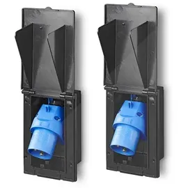 PRO PLUS Proplus CEE-Einspeisestecker Einbau rechteckig schwarz