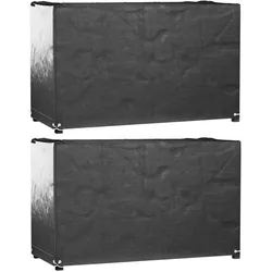 vidaXL Gartenmöbel-Abdeckungen 2 Stk. 8 Ösen 170x94x70 cm Rechteckig