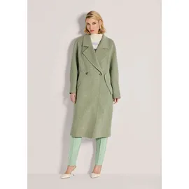 Madeleine "Wollmantel Eleganter Mantel mit Kaschmir", Damen, Gr. 44, grün (eisgrün), Obermaterial: 75% Wolle mw. 15% Polyester PES. 5% sonstige Fasern AF. 5% Kaschmir WS., Modern, Mäntel